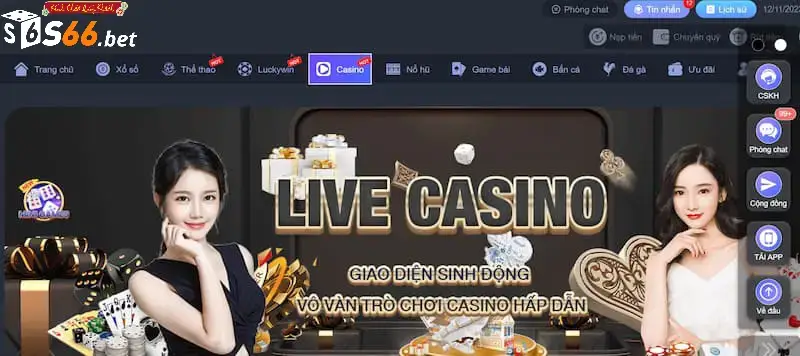 Các game live casino hấp dẫn có tại S666